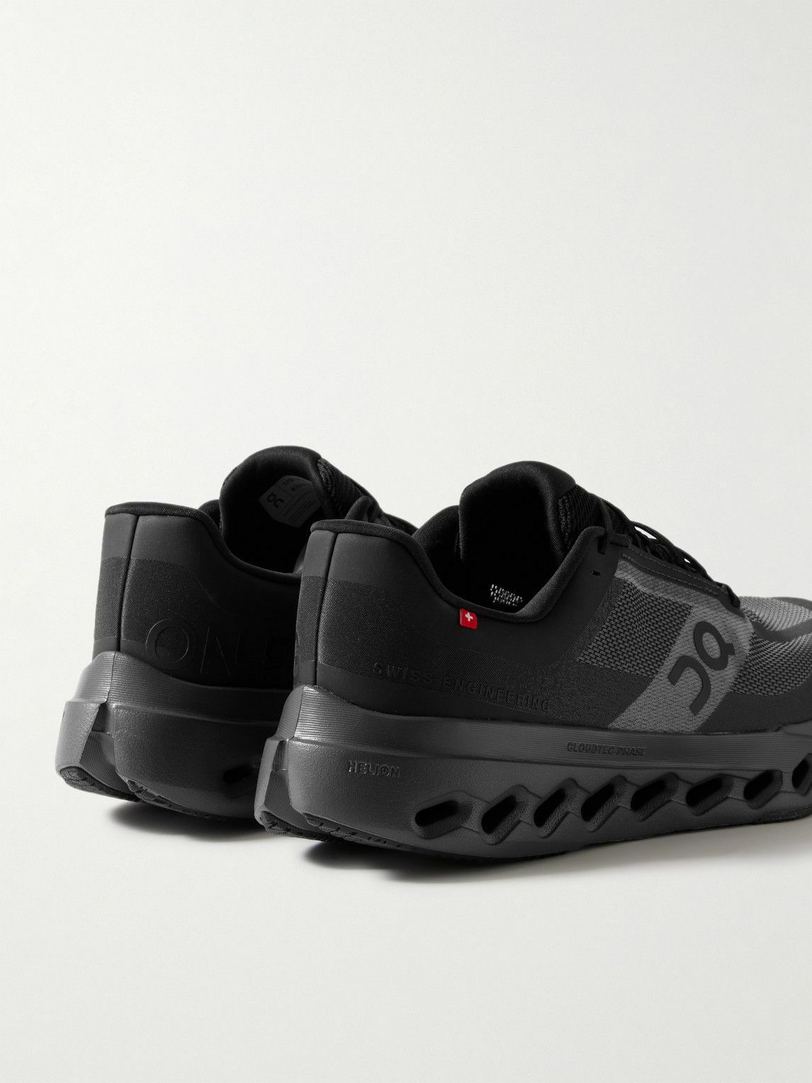 ON - Cloudsurfer Next Rubber-Trimmed Mesh Running Sneakers - Black