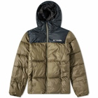 Columbia Men's Puffect™ Hooded Jacket in Stone Green/Black