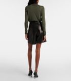 Joseph Suze leather shorts