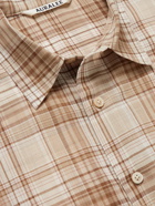 Auralee - Checked Wool-Blend Shirt - Brown