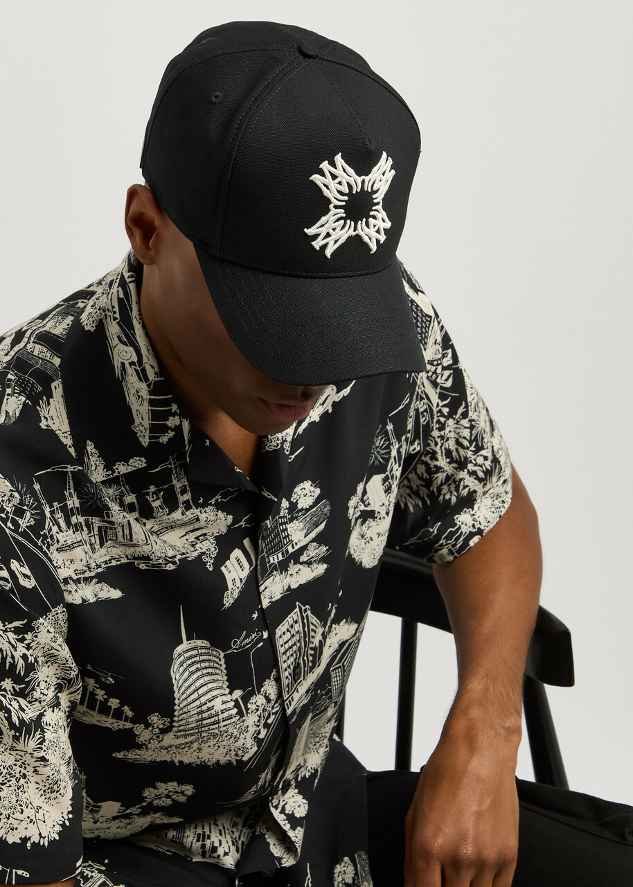Amiri MA Quad Logo-embroidered Canvas cap - Black - One Size Amiri