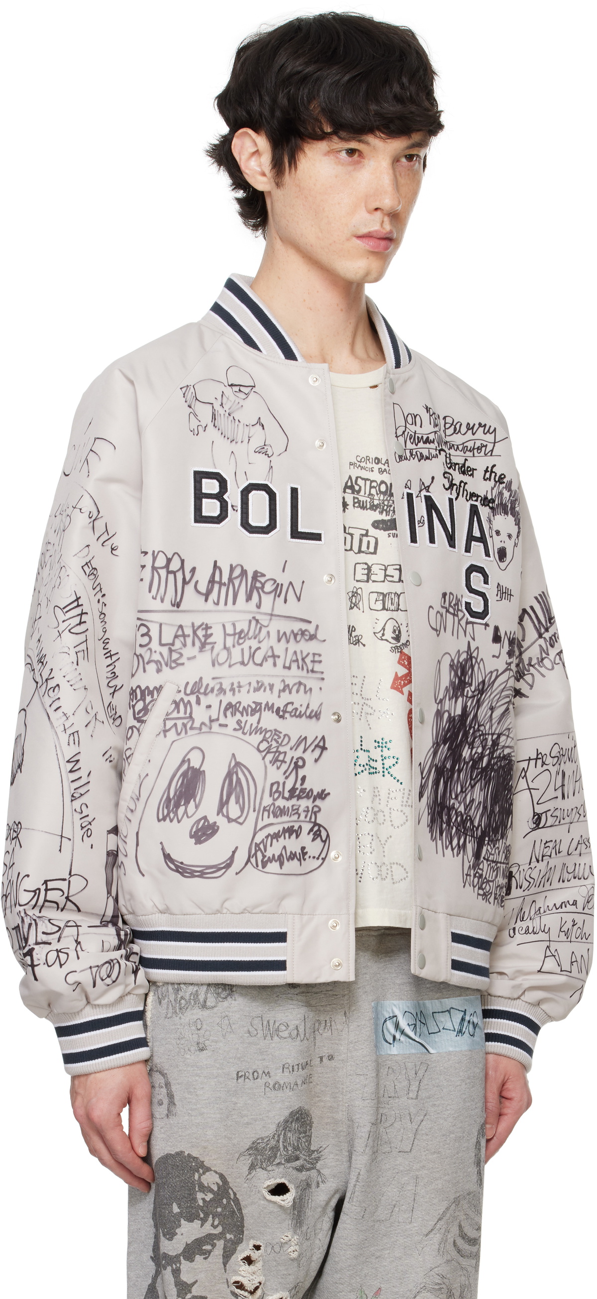 PALY Gray 'Bolinas' Bomber Jacket