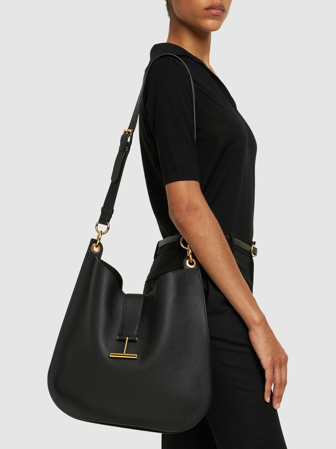 TOM FORD - Large Tara Leather Crossbody Bag