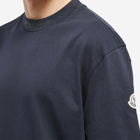 Moncler Men's Logo Collar T-Shirt in Navy