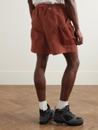 Nike - ACG Snowgrass Straight-Leg Mesh-Trimmed Belted Nylon Shorts - Red