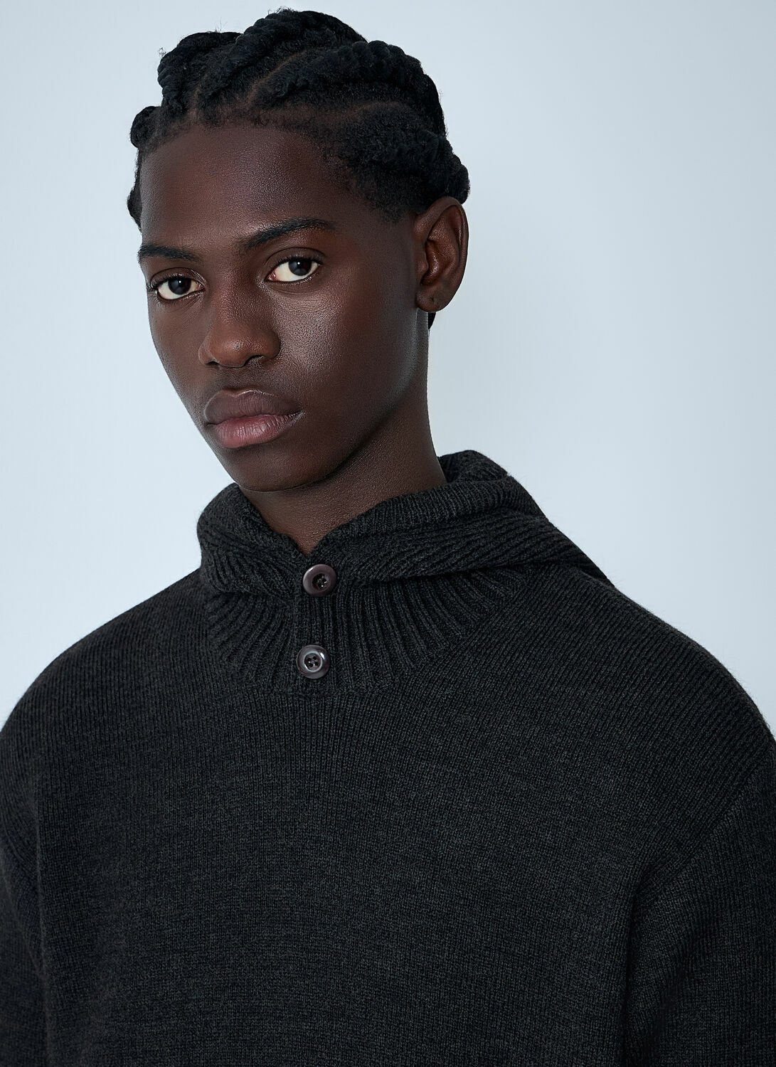 Lemaire Knitted Hooded Sweatshirt