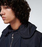 Alexander McQueen Hooded windbreaker jacket