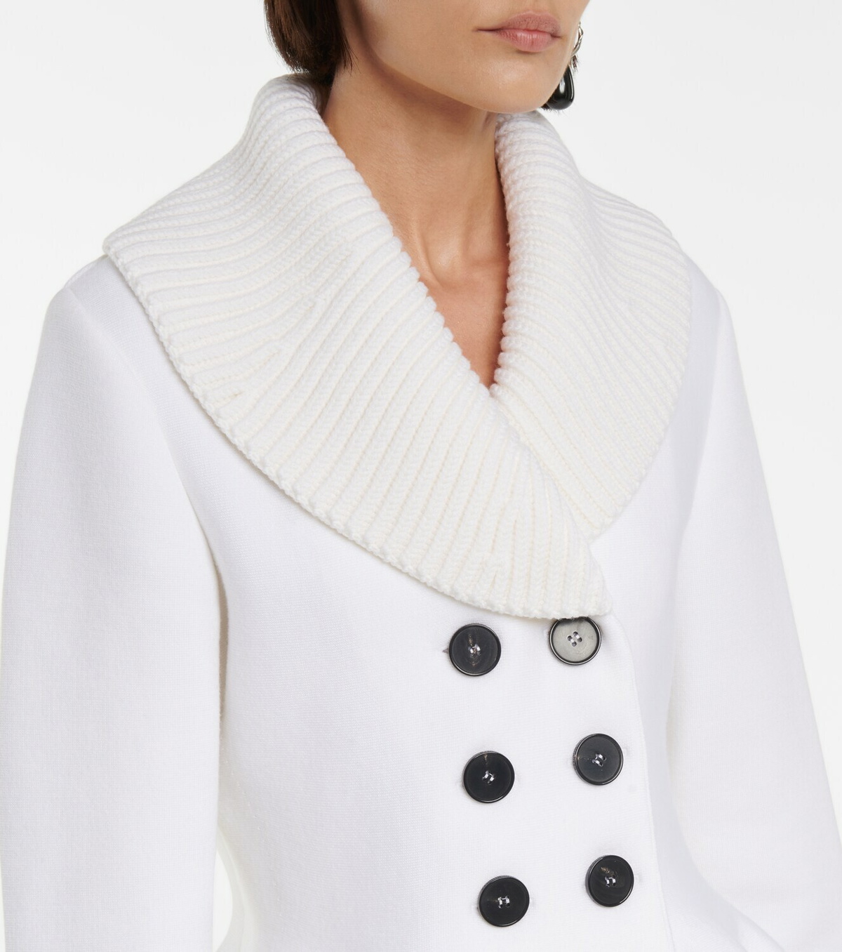 Alexander McQueen Wool-blend peplum jacket