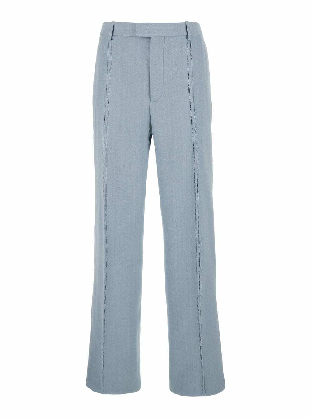 VIP【送料関税込】BOTTEGA VENETA SILK BLEND TROUSERS BOTTEGA VENETA Chino Pants Green 42(Approx. L) 2200420847027