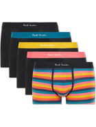 Paul Smith - Five-Pack Stretch-Cotton Boxer Briefs - Multi