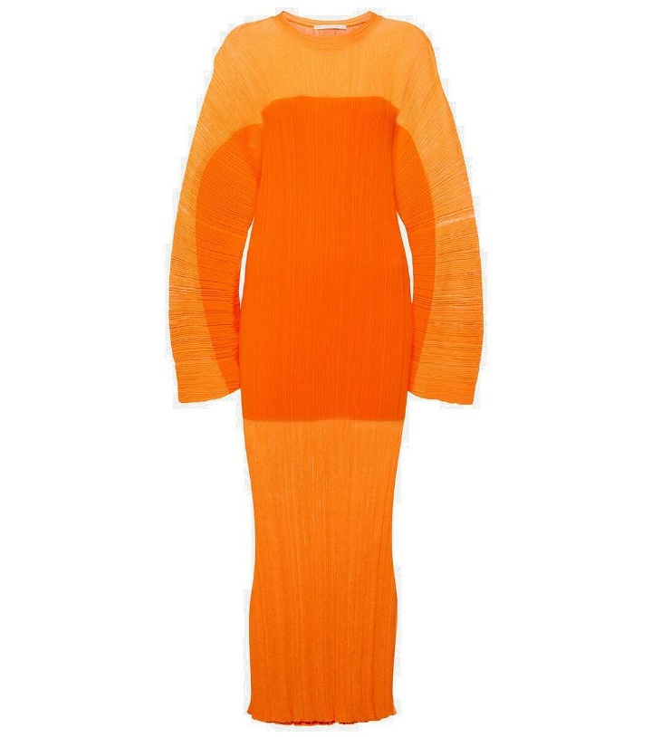 Photo: Stella McCartney Knitted plissé midi dress