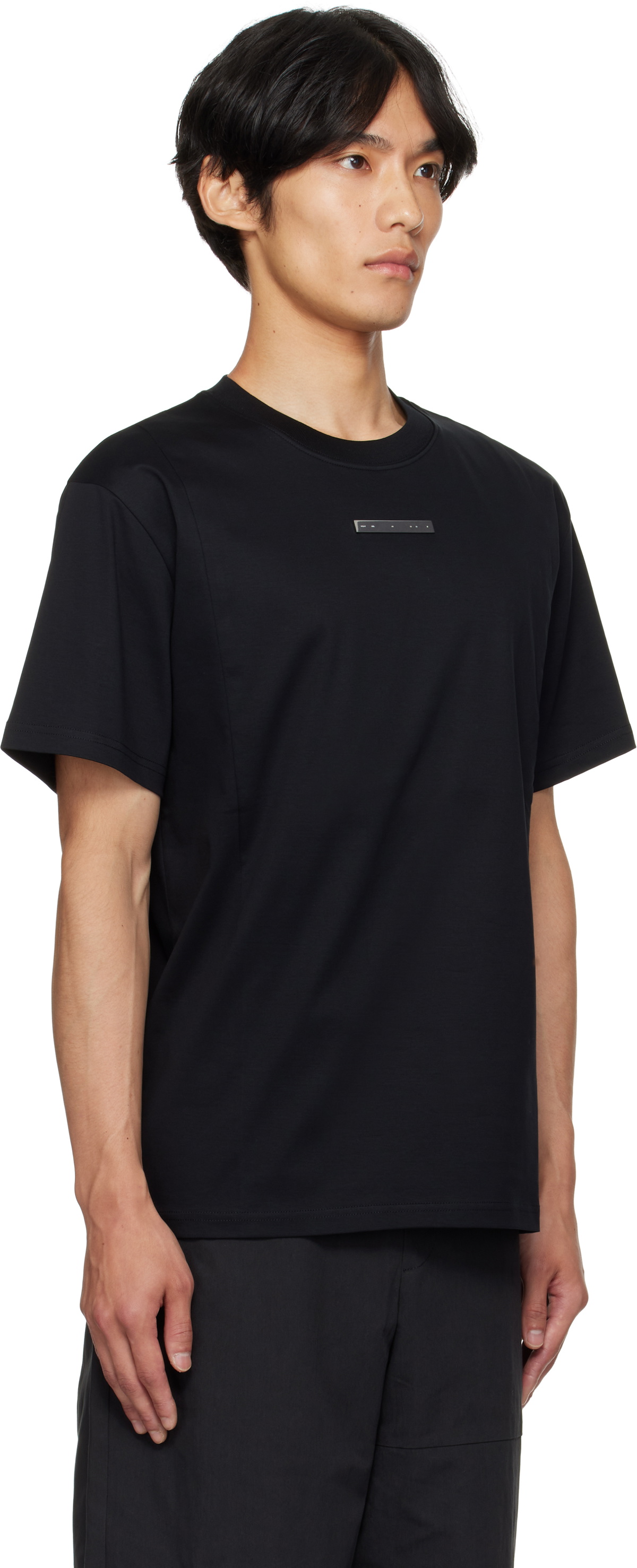 HELIOT EMIL Black Astrape T-shirt