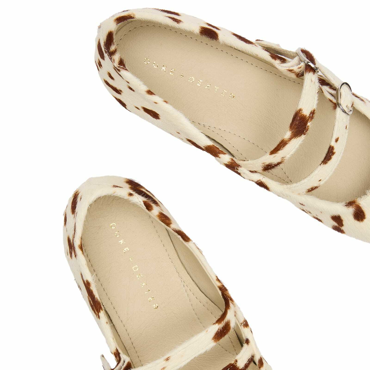 Duke + Dexter Women's Mary Jane Shoe in Brown Cow
