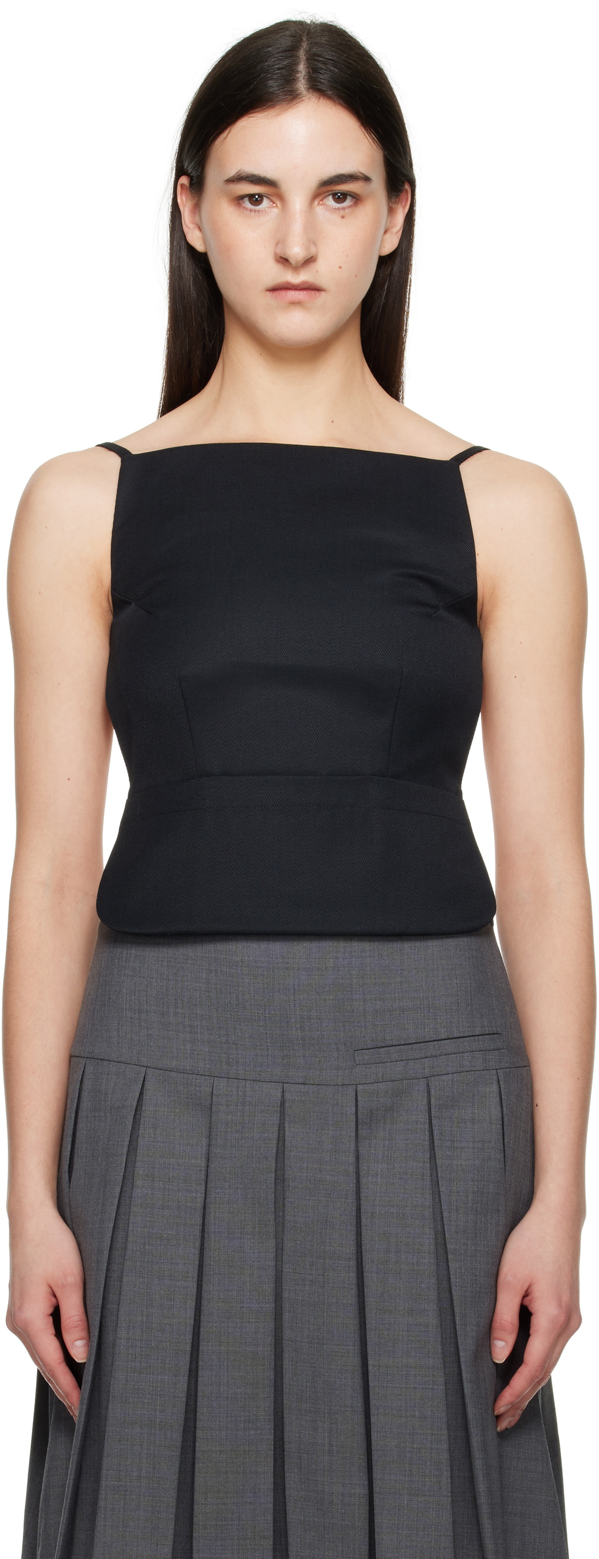 Sandy Liang Black Brando Top