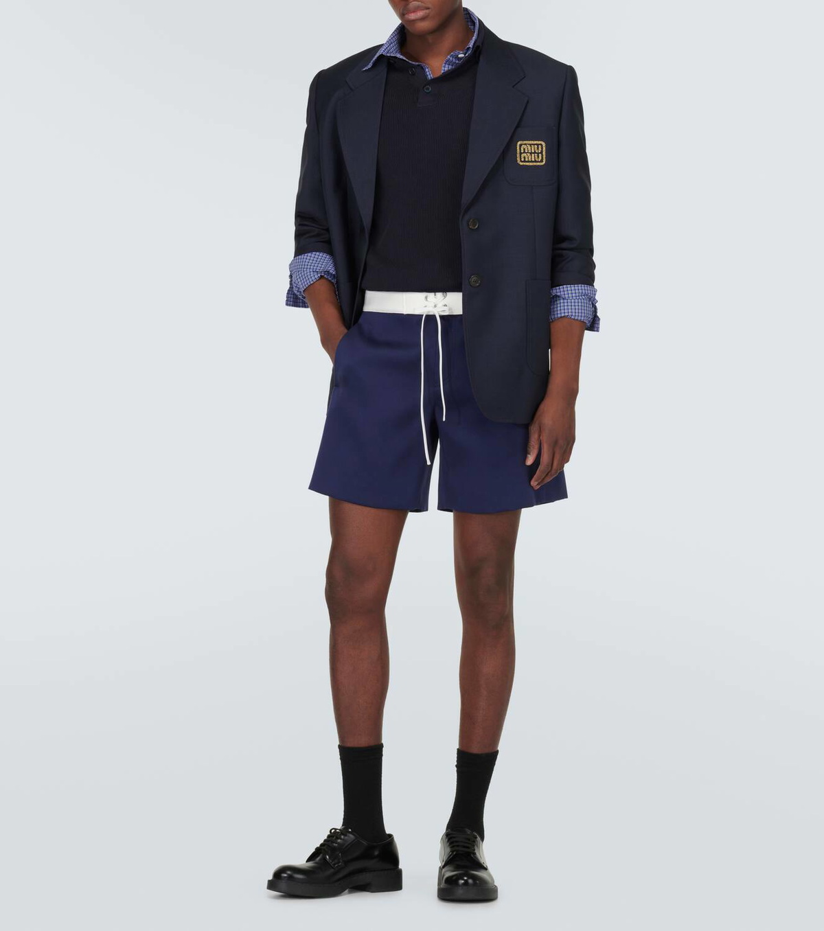 Miu Miu Satin Bermuda shorts