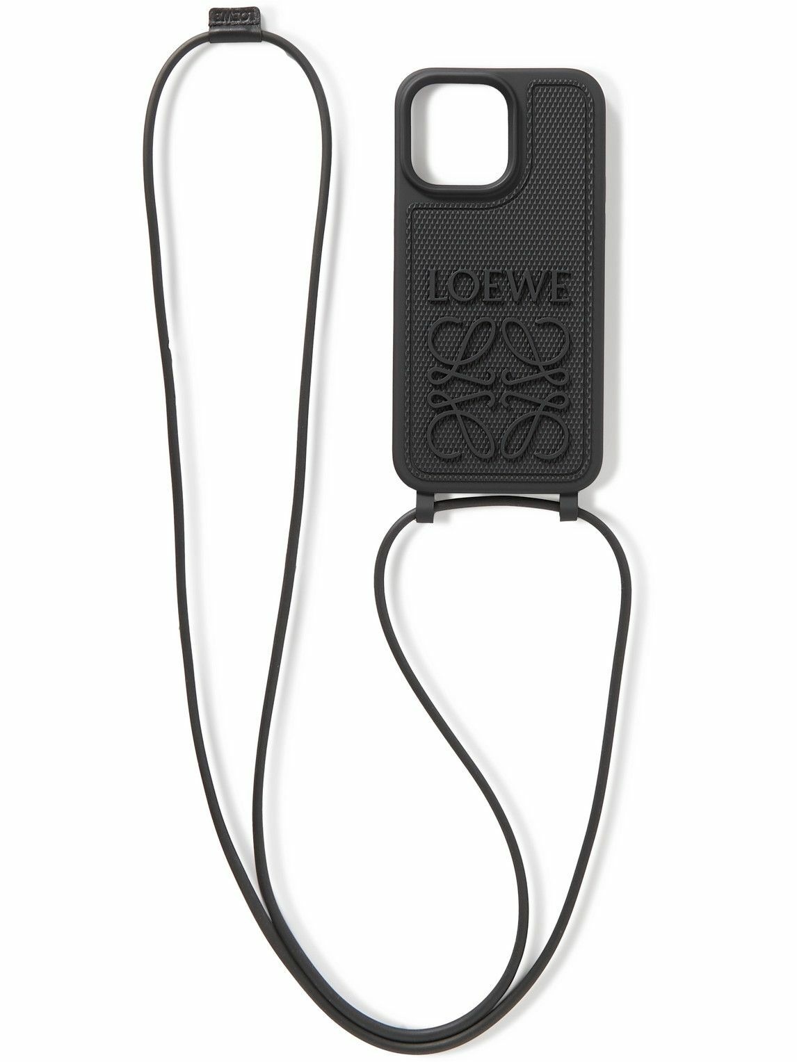 Photo: LOEWE - Logo-Debossed Rubber iPhone 14 Pro Max Case with Lanyard