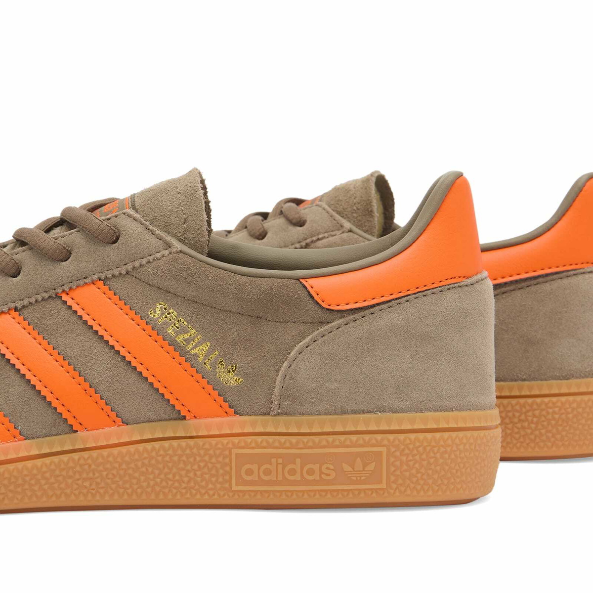 Adidas Handball Spezial Sneaker in Cargo Brown/Orange& Gold