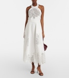 Elie Saab Embroidered halterneck cocktail dress
