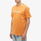 Dime Men's Block Font T-Shirt in Jupiter