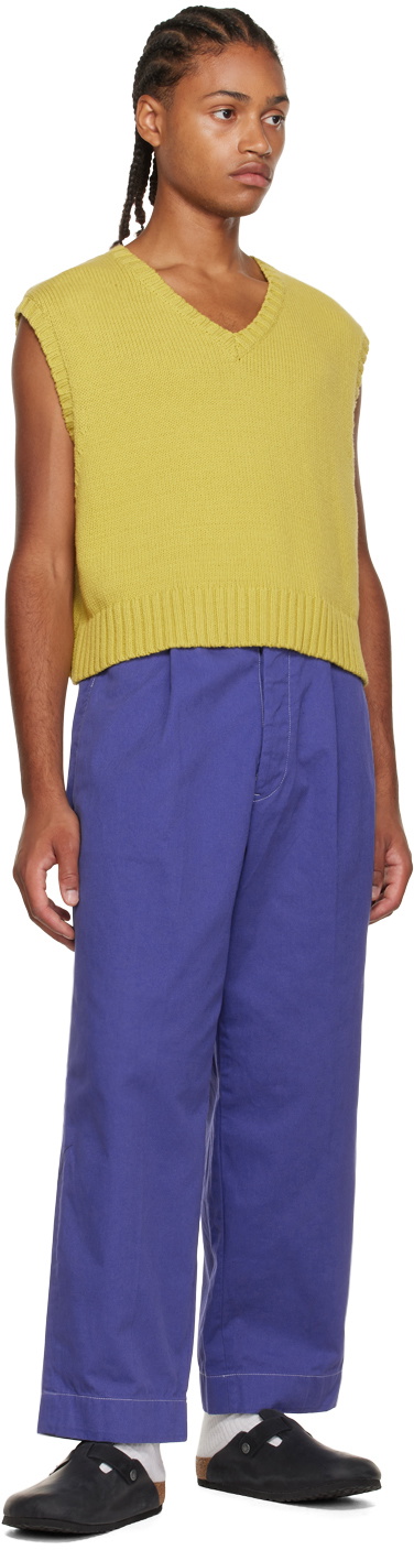 Connor McKnight Blue Pleated Trousers