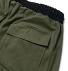 Rhude - Rifle Slim-Fit Cotton Drawstring Cargo Trousers - Army green