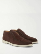 Loro Piana - Open Walk Suede Boots - Brown