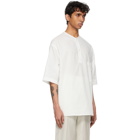 Lemaire White Cotton Henley