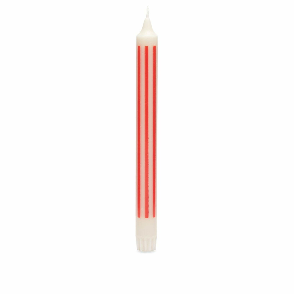 HAY Pattern Candle - Stripe in White/Red 
