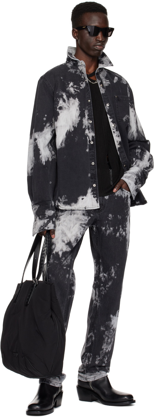 LGN Louis Gabriel Nouchi Black Tie-Dye Jeans