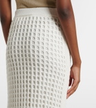 Max Mara Geode open-knit cotton midi skirt