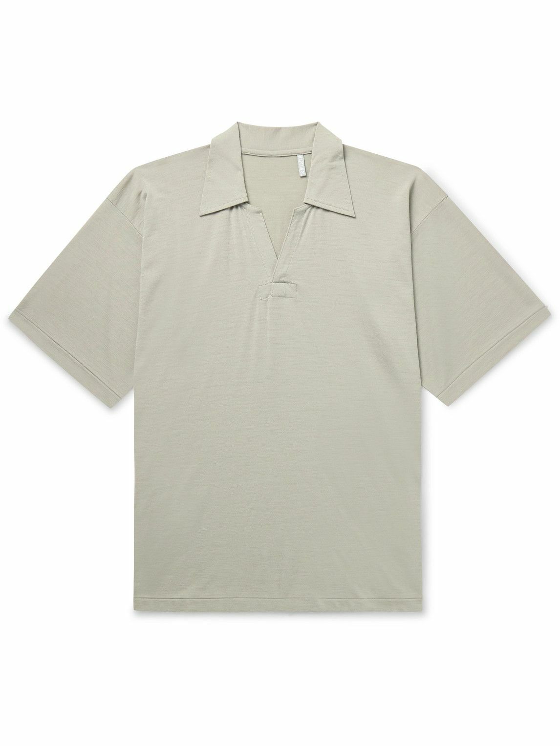 Kaptain Sunshine - Skipper Wool-Jersey Polo Shirt - Green