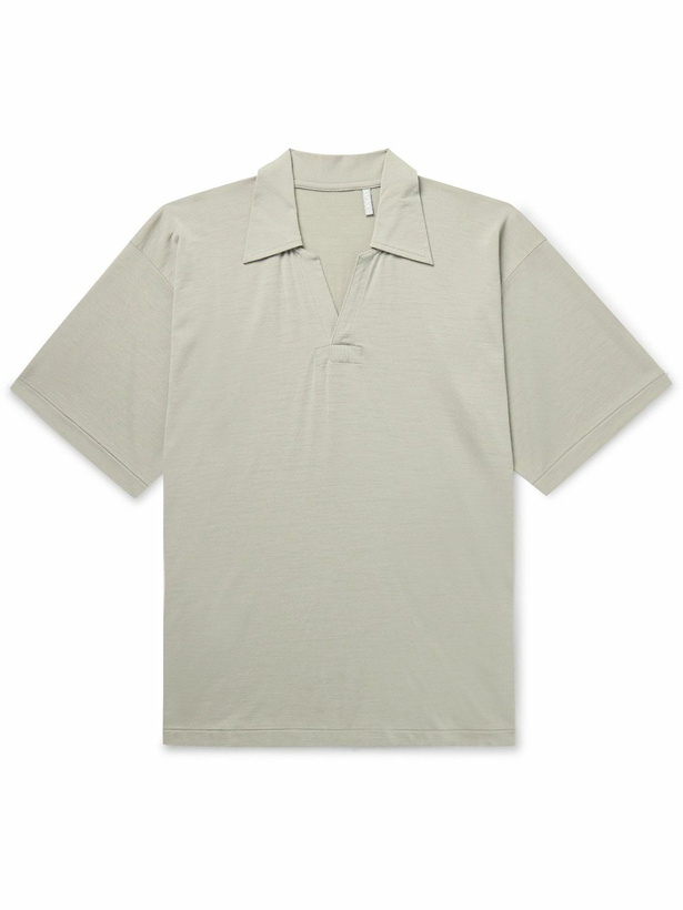 Photo: Kaptain Sunshine - Skipper Wool-Jersey Polo Shirt - Green