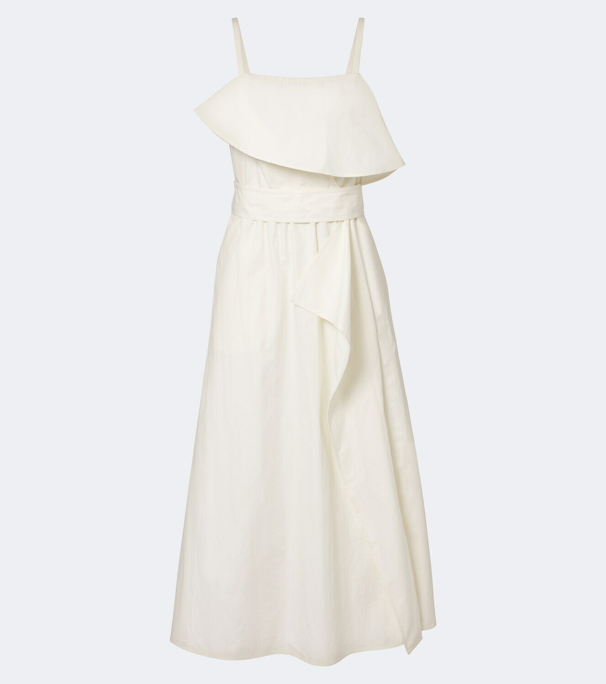 Proenza Schouler Reign ruffled cotton-blend midi dress