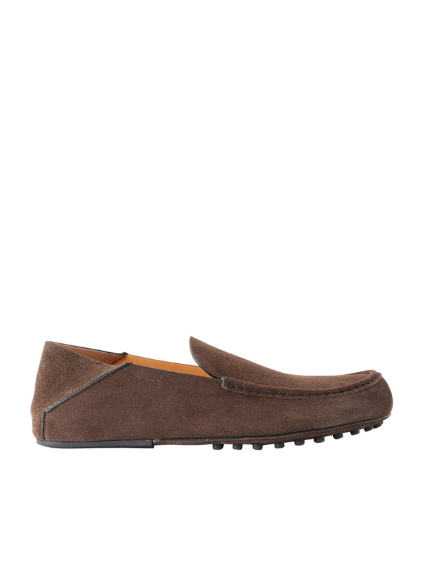 Photo: Tod's - Gommino Suede Loafers - Brown