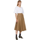 JW Anderson Tan Spiral Skirt