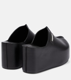 Coperni Leather platform clogs