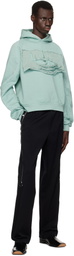 Ottolinger Blue Distressed Multiline Hoodie