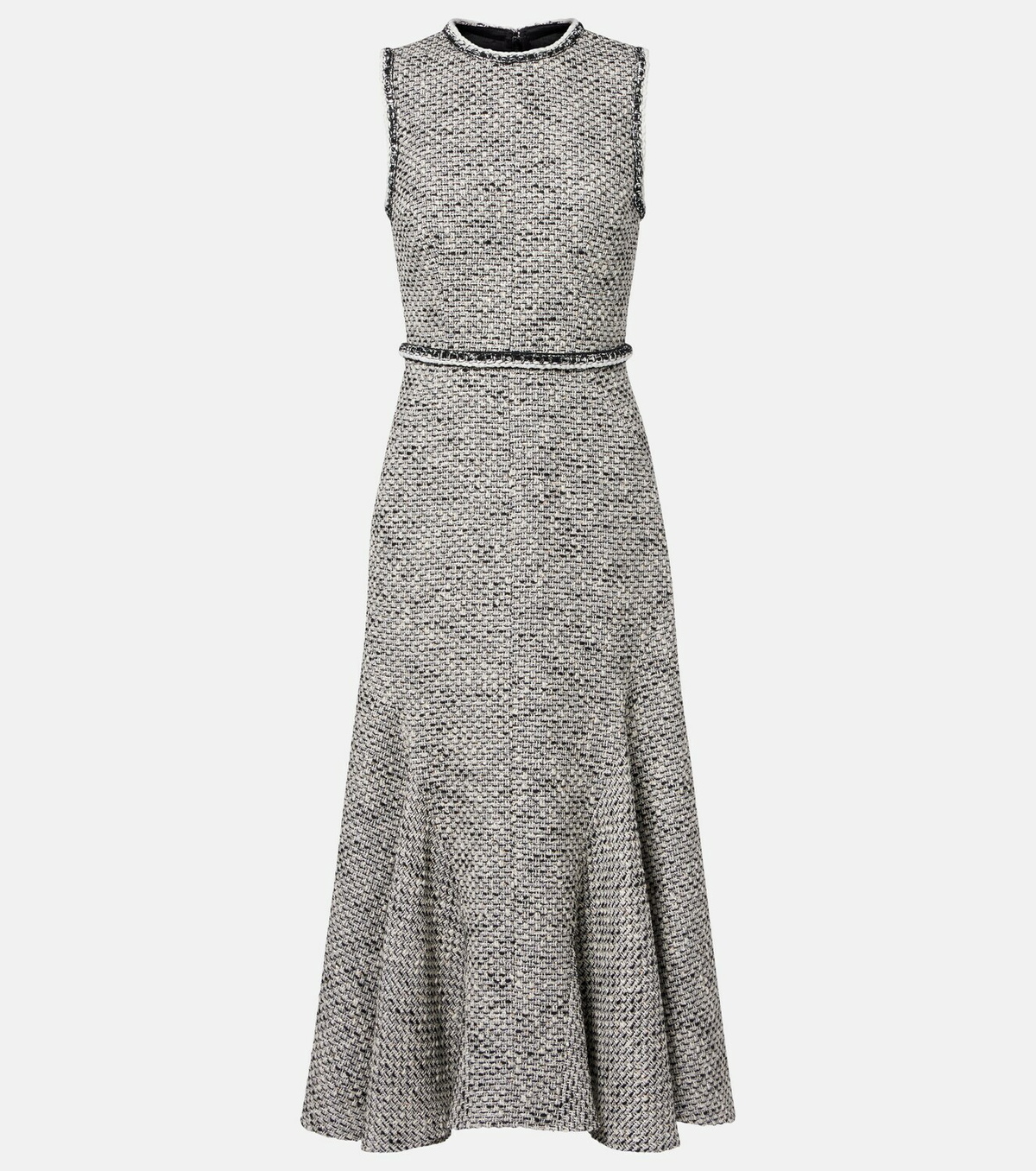 Safiyaa Andrea tweed midi dress
