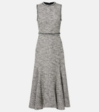 Safiyaa Andrea tweed midi dress