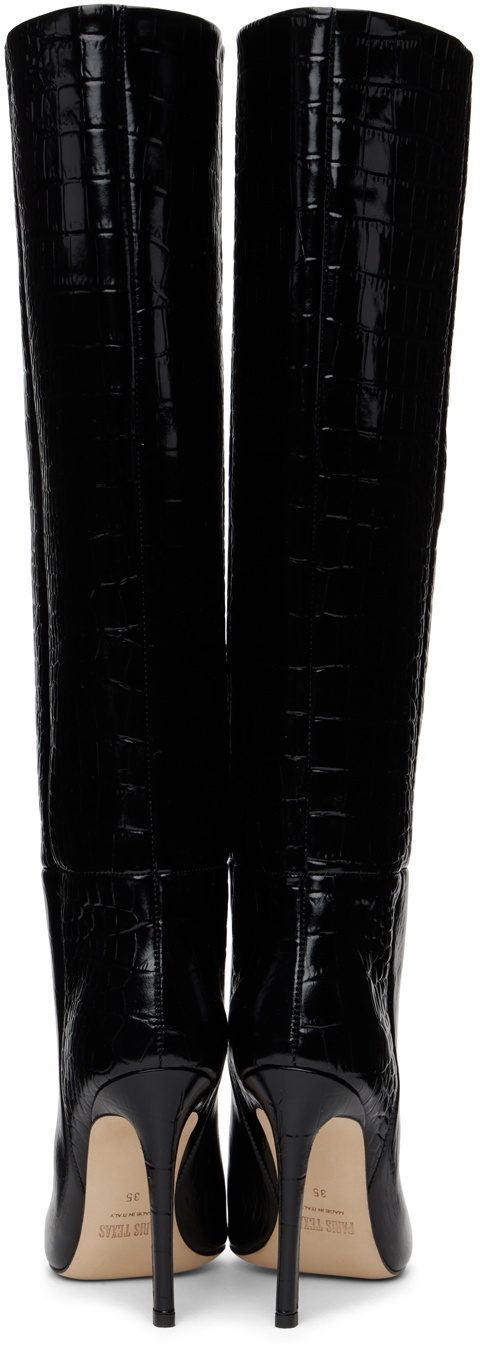 Paris texas black online croc boots