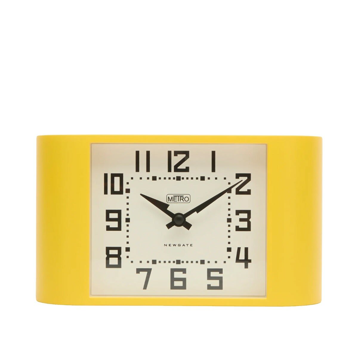 Newgate Clocks Mini Metro Mantle Clock in Yellow 