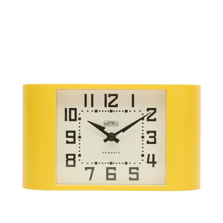 Photo: Newgate Clocks Mini Metro Mantle Clock in Yellow 