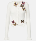 Blumarine Appliqué pointelle cardigan