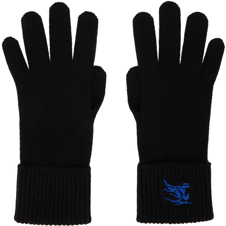 Photo: Burberry Black Cashmere Blend Gloves