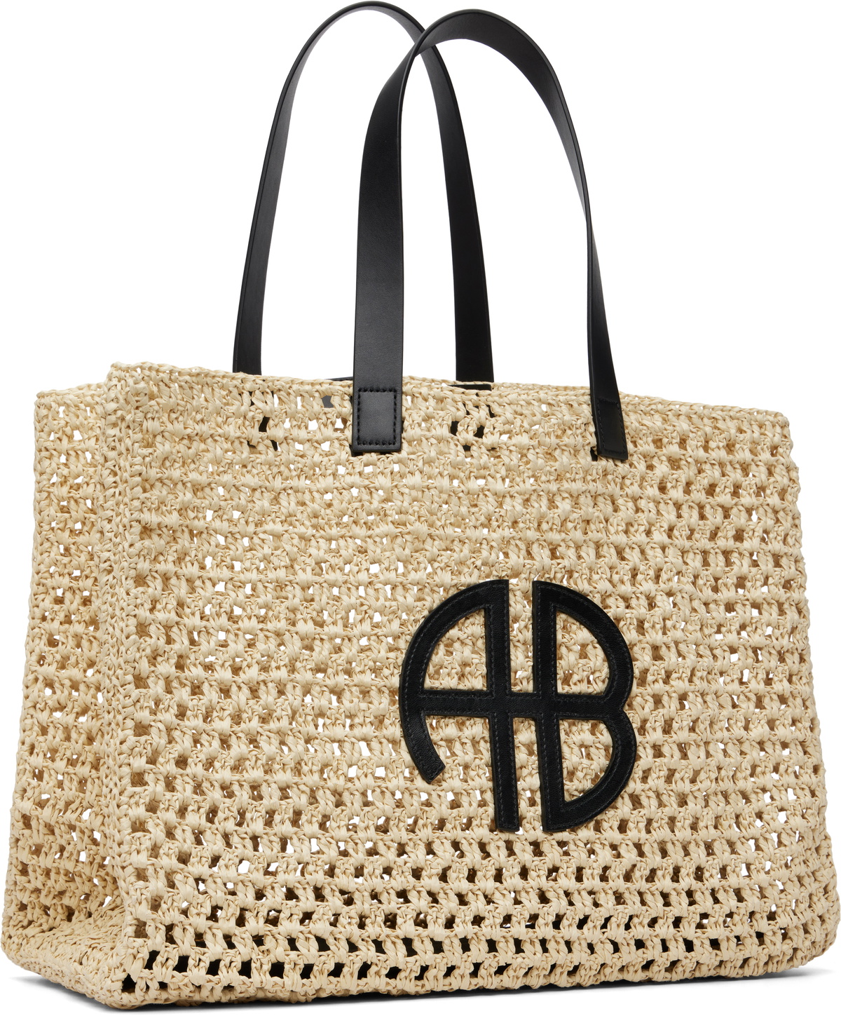 ANINE BING Beige Large Rio Tote