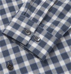 Theory - Irving Checked Cotton Shirt - Blue