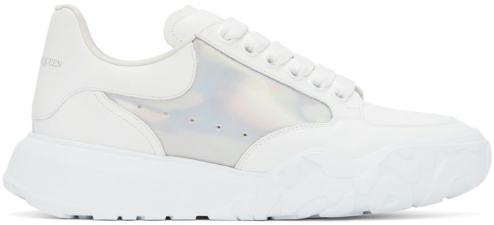 Photo: Alexander McQueen White & Silver New Court Sneakers