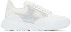 Alexander McQueen White & Silver New Court Sneakers