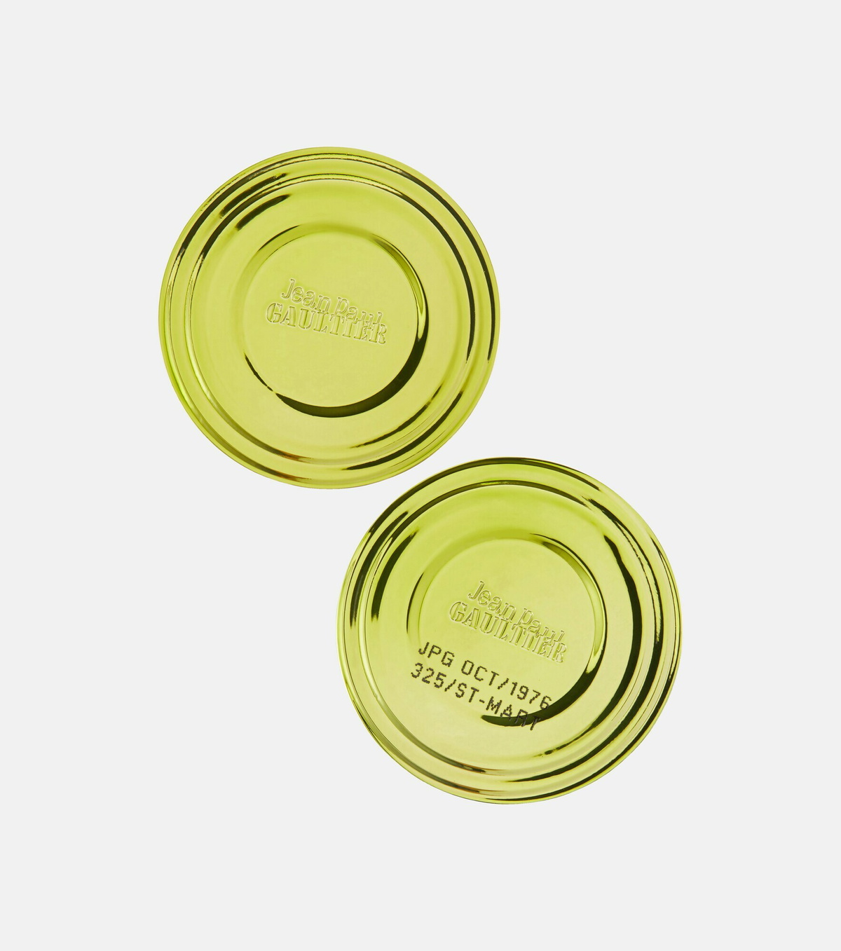 Jean Paul Gaultier - Can logo earrings Jean Paul Gaultier