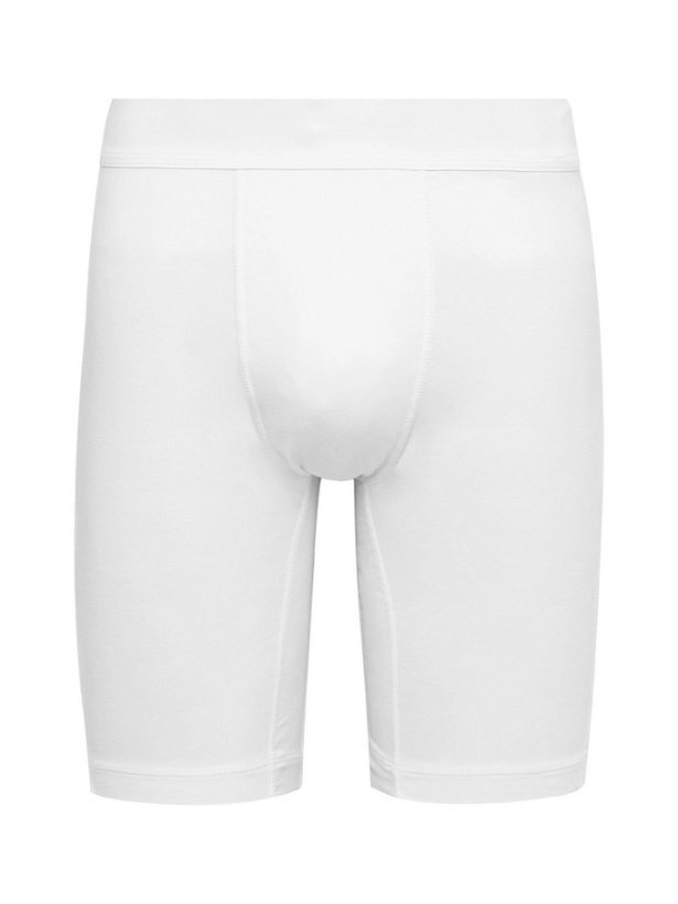 Photo: JAMES PERSE - Long Elevated Lotus Sport Boxer Briefs - White